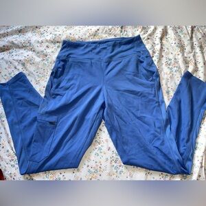 Jaanuu Vibrant Blue scrub leggings